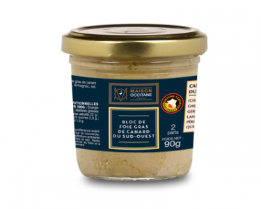 Bloc de foie gras canard IGP Sud Ouest - Les Chemins de Provence